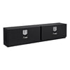 UWS TBTS-96-BLK Truck Bed Side Rail Tool Box Gloss Black Aluminum 96" Double-Door Topside Truck Tool Box