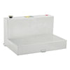 UWS TT-100-L-T-P Liquid Transfer Tank / Tool Box Unit 100-Gallon L-Shape Bright Aluminum Transfer Tank