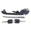 Meyle 1008370011 Exterior Door Handle Front Passenger Side (RH) Exterior Door Handle with Lock Barrel