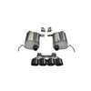 Corsa 14762BLK Exhaust System Kit 2.75in. Valve-Back Dual Rear Exit with Quad 4.5in. Black PVD Pro-Series Tips