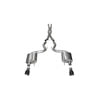 Corsa 14328BLK Exhaust System Kit 3.0in. Cat-Back Dual Rear Exit with Single 4.5in. Black PVD Pro-Series Tips