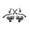 Corsa 14466BLK Exhaust System Kit 2.75in. Cat-Back Dual Rear Exit with Single 4.5in. Black PVD Pro-Series Tips