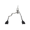 Corsa 21202BPC Exhaust System Kit 3.0in.-2.5in. Cat-Back Dual Rear Exit Exhaust System with Twin 4.0in. Black Powder Coat