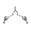 21270 by CORSA - 3.0' DUAL REAR EXIT XTREME CAT-BACK