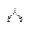Corsa 21047BLK Exhaust System Kit 3.0in. Cat-Back Dual Rear Exit with Twin 4.0in. Black PVD Pro-Series Tips
