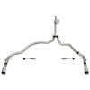 Corsa 21146 Exhaust System Kit 3.0in. Dual Rear Exit Catback Exhaust System with Flat Cut 4.0in. Dual Wall Tips