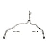 Corsa 21167 Exhaust System Kit 3.0in. Dual Rear Exit Catback Exhaust System with Flat Cut 4.0in. Dual Wall Tips