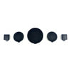 KT4022 by FAIRCHILD - Rear Step Bumper Sealed Caps 5 pc Kit