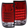 Anzo 311043 Tail Light Set Tail Light Assembly; LED; Red/Clear Lens; Pair;