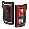 Anzo 311285 Tail Light Tail Light Assembly; LED; Clear Lens; Black Housing; Red/White Light Color; G2; Pair;