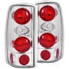 Anzo 211008 Tail Light Set Tail Light Assembly; Clear Lens; Chrome Housing; Pair;