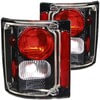 211015 by ANZO - Tail Light Assembly; Clear/Red Lens; Carbon Housing; Pair;