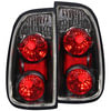 Anzo 211126 Tail Light Set Tail Light Assembly; Clear Lens; Black Housing; Pair;