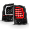 Anzo 311318 Tail Light Set Tail Light Assembly; LED; Clear Lens; Black Housing; w/Plank Style Design; Pair;