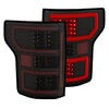 Anzo 321338 Tail Light Tail Light Assembly; LED; Clear Lens; Black Housing; Red/White Light Color; Pair;