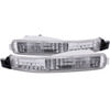 Anzo 511007 Turn Signal / Parking Light Assembly Euro Parking Lights; Clear Lens; Chrome Housing; Pair;