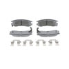 Wagner MX714 Disc Brake Pad Set Wagner Brake ThermoQuiet MX714 Semi-Metallic Disc Brake Pad Set