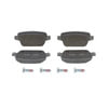 Wagner MX1314 Disc Brake Pad Set Wagner Brake ThermoQuiet MX1314 Semi-Metallic Disc Brake Pad Set