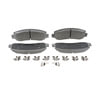 Wagner MX1333 Disc Brake Pad Set Wagner Brake ThermoQuiet MX1333 Semi-Metallic Disc Brake Pad Set