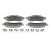 Wagner MX1334 Disc Brake Pad Set Wagner Brake ThermoQuiet MX1334 Semi-Metallic Disc Brake Pad Set
