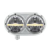 United Pacific 32142 Headlight Assembly Headlight Assembly - LH, LED, 5-3/4", Polished Housing, High/Low Beam, with Amber LED
