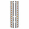 United Pacific 34475 Light Bar Air Cleaner Light Bar - Front, Stainless Steel, with Bracket, Clearance/Marker Light, Amber
