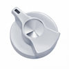 United Pacific 41256 Dash Knob Dash Knob - Chrome, Plastic, Peterbilt Timer Knob, Indented