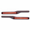 United Pacific 87993 Door Armrest Door Armrest - Wood, with LED, Red LED/Red Lens, for Peterbilt