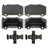 Wagner MX1718 Disc Brake Pad Set Wagner Brake ThermoQuiet MX1718 Semi-Metallic Disc Brake Pad Set