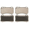 Wagner MX984 Disc Brake Pad Set Wagner Brake ThermoQuiet MX984 Semi-Metallic Disc Brake Pad Set