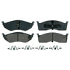 Wagner ZX730C Disc Brake Pad Set QuickStop Semi-Metallic Disc Brake Pad Set