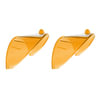United Pacific C2001A Headlight Visor Headlight Visor - 7 inches, Amber, with Stainless Steel Accent Plate