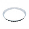 United Pacific A6224-4 Wheel Side Ring Wheel Trim Ring - "Beauty Ring", 14", Polished, Stainless Steel, Ribbed