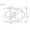 Koyorad A13047 Radiator Plastic Tank With Aluminum Core Radiator.