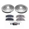 PowerStop Brakes K6374 Disc Brake Kit Z23 Daily Driver Carbon-Fiber Ceramic Brake Pad and Drilled & Slotted Rotor Kit
