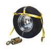Ancra 30TB-MS Tie Down Strap Tie Down Strap - Yellow, Fixed 14 in. - 15 in. OEM Tires, Tire Bonnet, with Ratchet