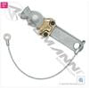 PHI12-0100 by AUTOMANN - Aluminum Emergency/Shut-Off Dummy Gladhand with 18" Cable, for Double Trailers
