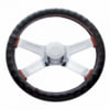 70111 by UNITED PACIFIC - 18" Steering Wheel Cover, Black