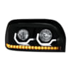 United Pacific 31206 Headlight Assembly Passenger Side Blackout Headlight w/ LED Turn Signal and Light Bar