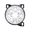 United Pacific 35855 Fog Light Chrome 9 LED Projector Fog Light with LED Position Lights