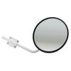 Grote 28491 Door Mirror 10-1/2" Convex Cross-Over Mirrors, Mirror Assembly, White