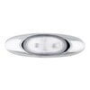 47982 by GROTE - MicroNova® LED Clearance / Marker Light - Red, with Clear Lens & Chrome Bezel
