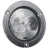 Grote 60631 Auxiliary Light LICENSE LAMP, 4", LED HOOK UP LAMP W/FLANGE, MALE PIN, 12 VOLT Lens Color CLR