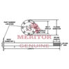 Meritor 3202J9370 Drive Axle Shaft Assembly Drive Axle Shaft Assembly, 7.00 in. Bolt Circle Diameter, 2.25 in. Body Diameter,