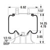 W013585298 by FIRESTONE - Air Spring - 14.25" Extended, 4.70" Compressed, 6.31" Width Top Plate, Gillig Low Floor Front