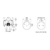 Firestone W013586262 Suspension Air Spring Kit Airide Air Spring Reversible Sleeve 1T15MPW-7
