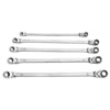 Mountain ex-pffgbxz-5pc Wrench Set 5-Piece Metric Double Box Universal Spline Reversible Ratcheting Wrench Set