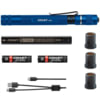 Coast 21518 Flashlight HP3R Rechargeable LED Penlight, 500 Lumens, Universal Twist Focus Beam, Blue Body