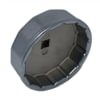CTA Tools 9180 Engine Oil Filter Housing Cap Wrench Dual Drive 74.5 mm 14-Flute Die Cast Aluminum Oil Filter Housing Socket