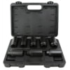 Cal-Van Tools 966 Axle Nut Socket Set 8 -Piece 1/2" Drive 6-Point Axle Nut Socket Set, Deep Alloy 29mm-39mm Hub Remover Kit